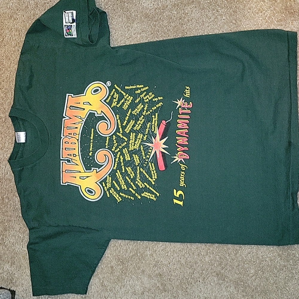Vintage 90s Alabama 15 Years Greatest Hits Band Promo T-Shirt Single Stitch XXL